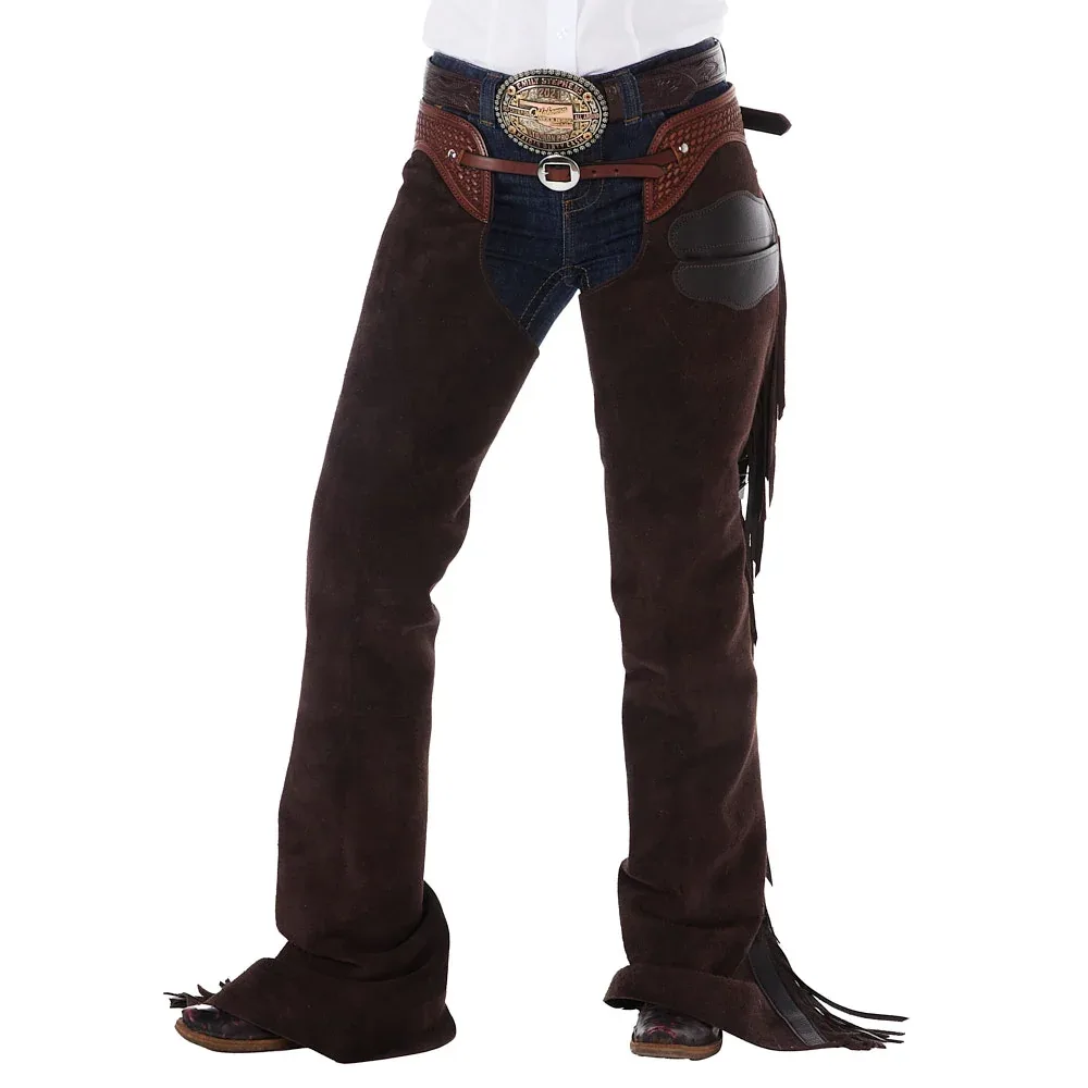 NRS Dark Chocolate Roughout Versatility Show Chaps