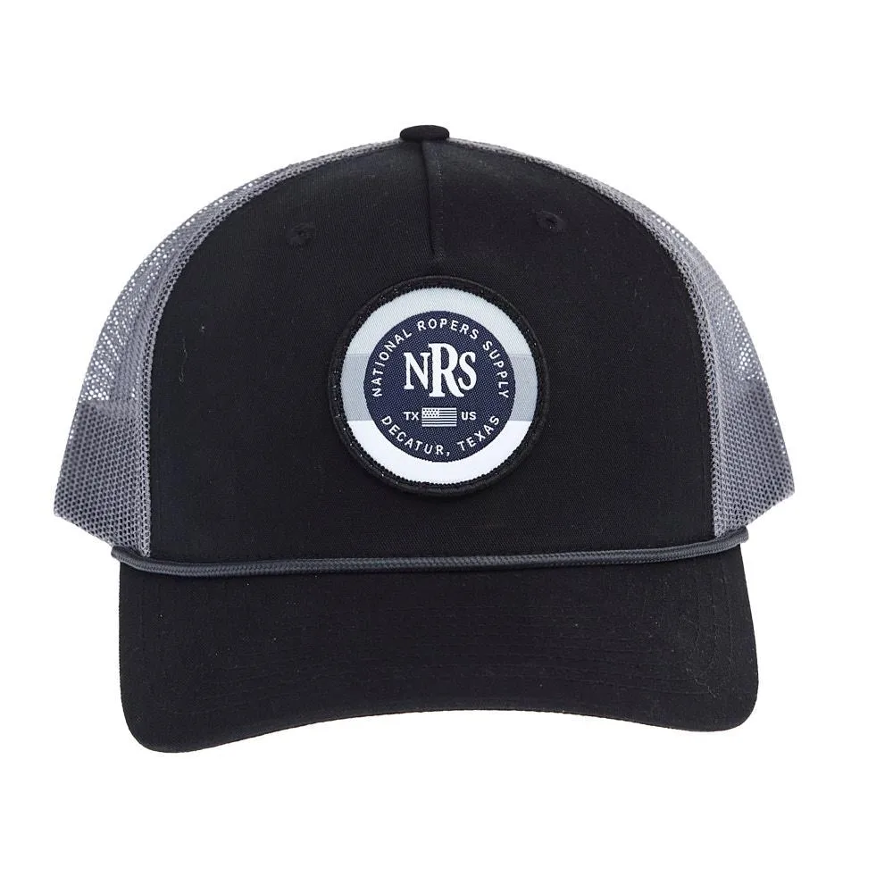 NRS Decatur, Texas Black & Charcoal Round Logo Cap