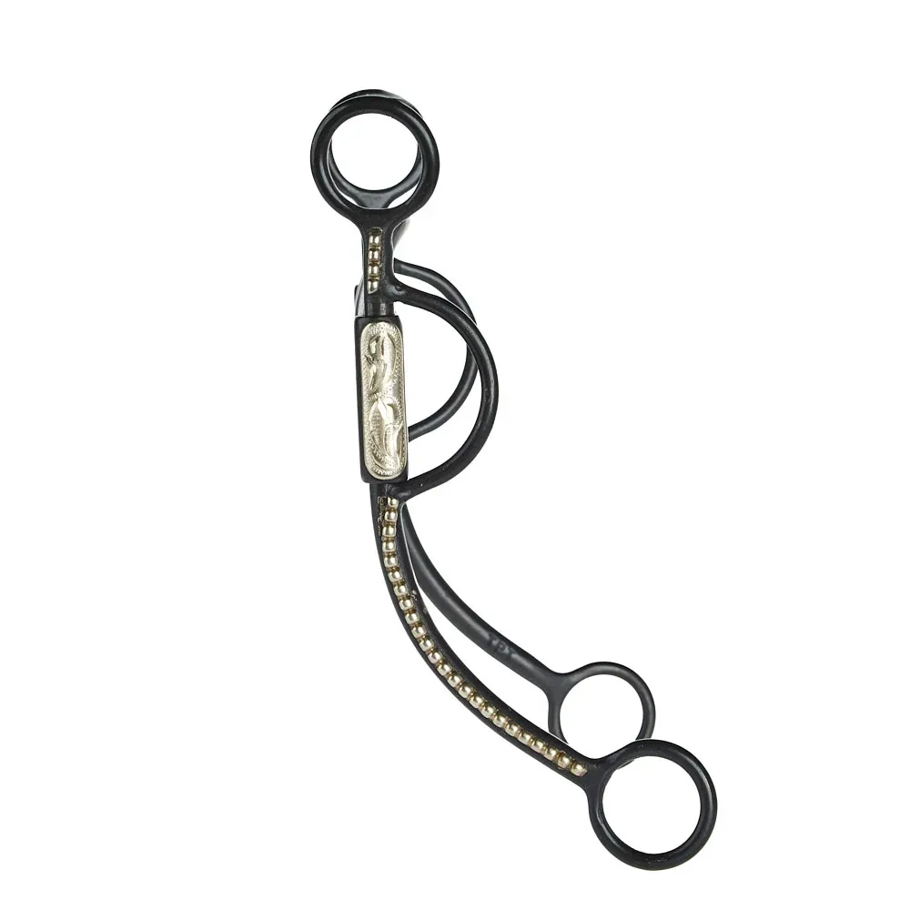 NRS Dotted Black Steel Shank Spoon Bit - Image 2