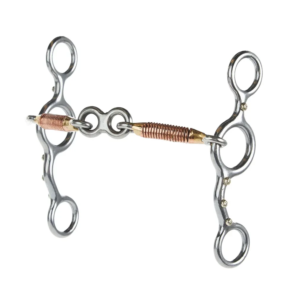 NRS Dotted Jr Cow Horse Copper Wire Dog Bone Bit