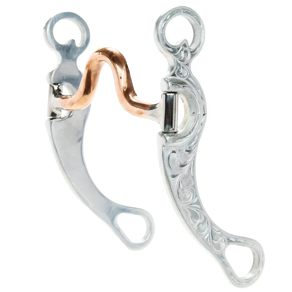 NRS Engraved Aluminum Solid Port Shank Bit