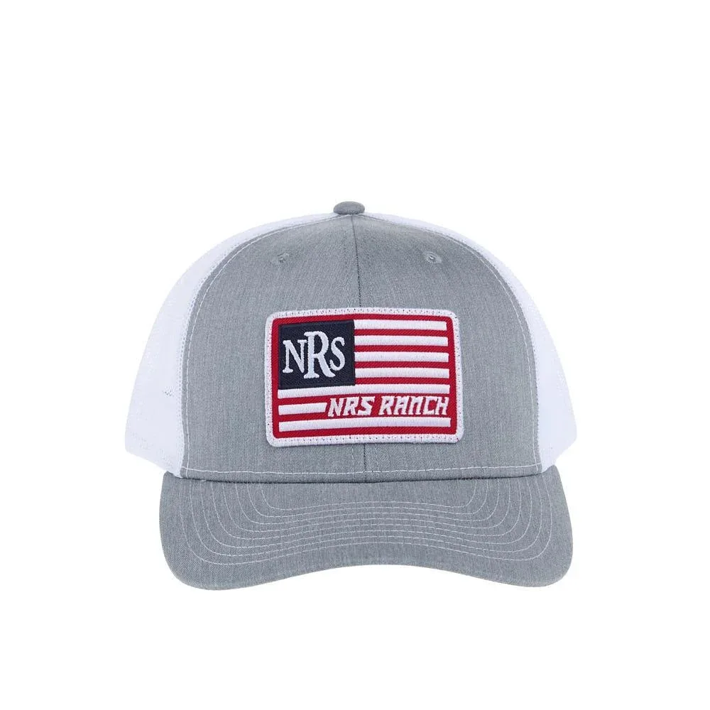 NRS Grey & White Flag Logo Cap