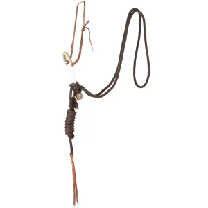 NRS Hand Braided Rawhide Rope Loping Hackamore