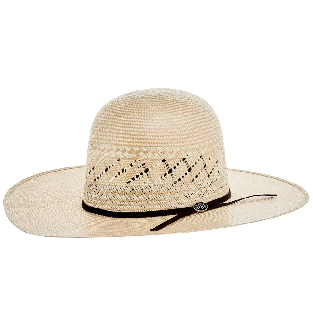 NRS Hats 20X Two Tone with Diamond Vent 4 1/4 Inch Brim Open Crown Straw Cowboy Hat