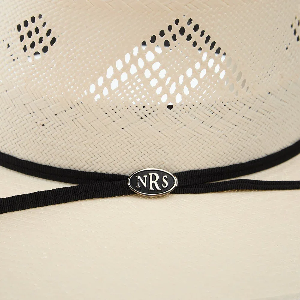 NRS Hats 30X Open Crown 4 1/2in Brim 2 Cord Black Band Straw Hat - Image 2