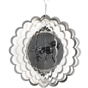 NRS Horse Stainless Steel Wind Spinner