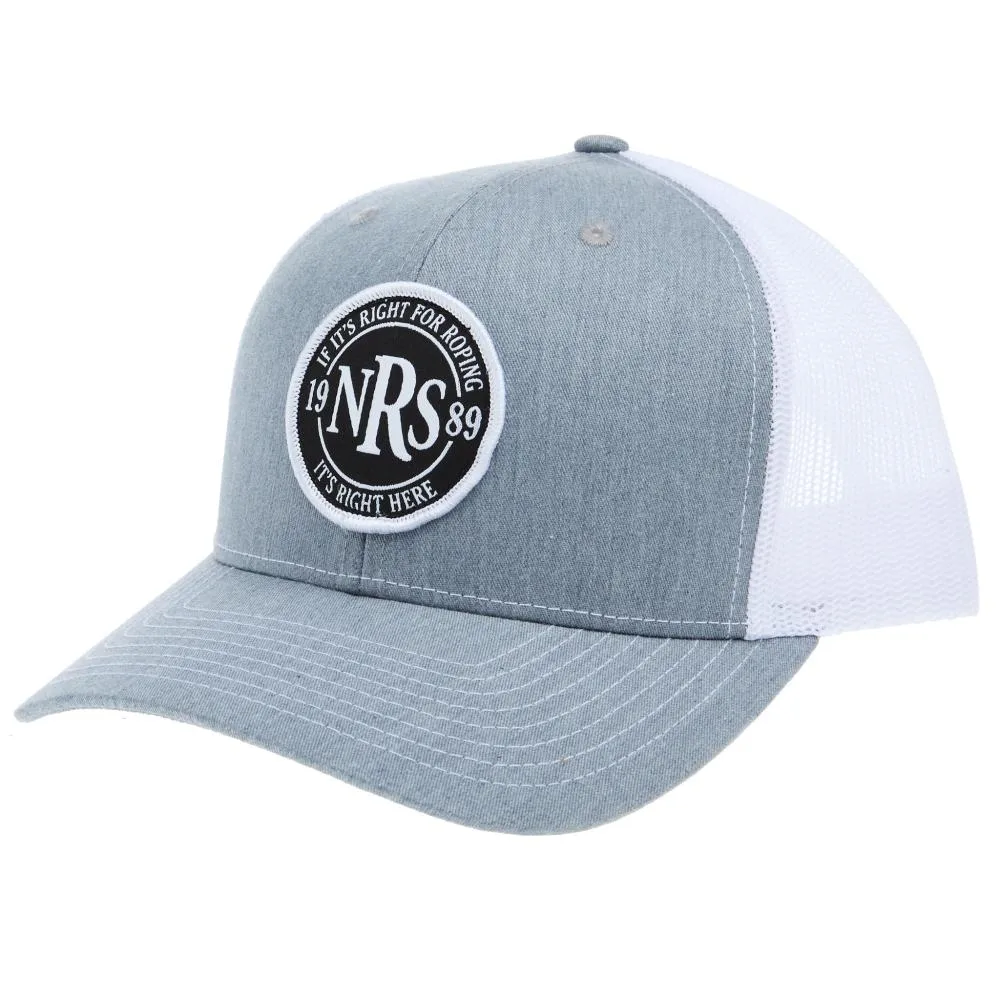 NRS If It's Right For Roping Grey and White Cap