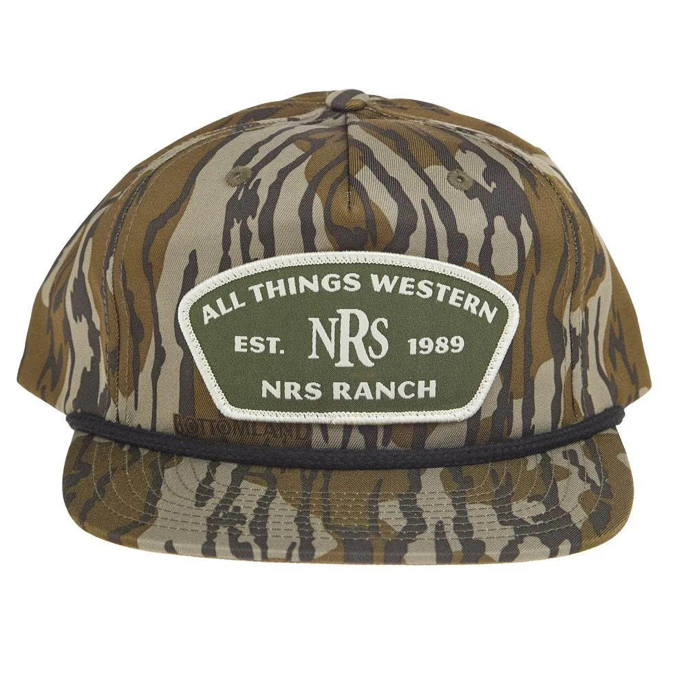 NRS Mossy Oak Camo with Black Rope Cap