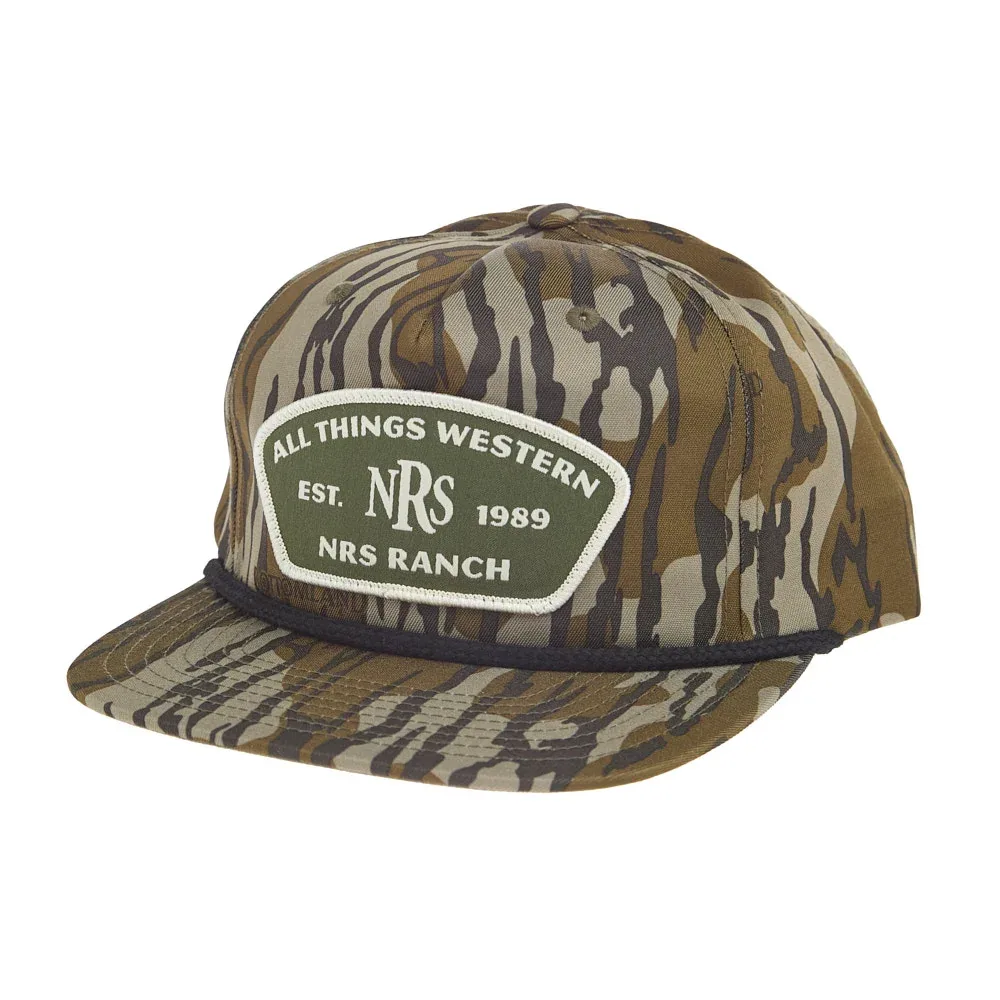 NRS Mossy Oak Camo with Black Rope Cap - Image 2