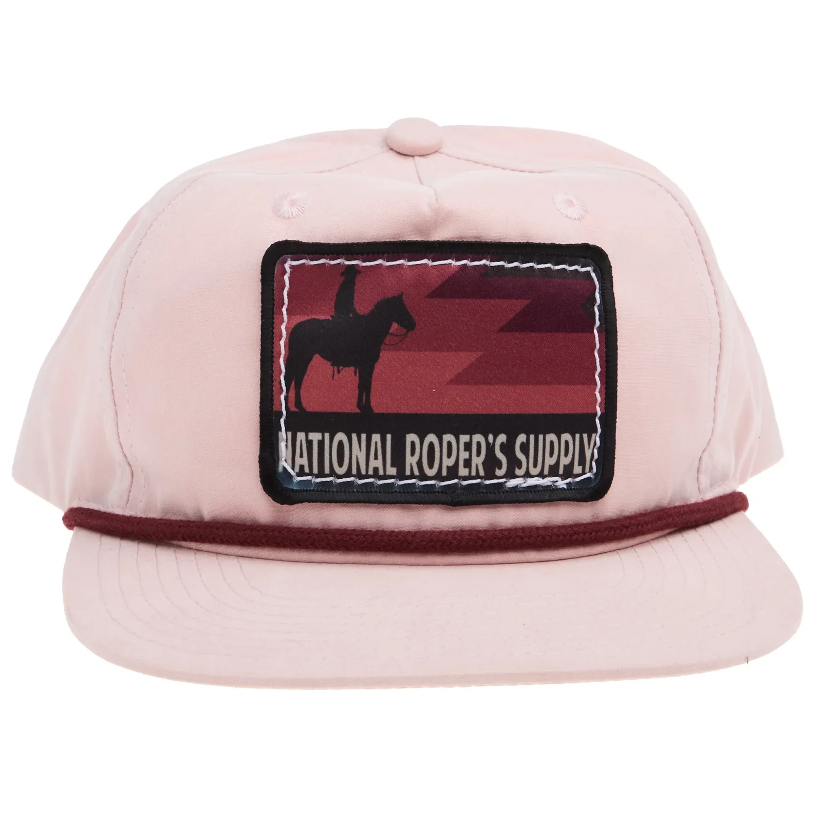 NRS National Ropers Supply Pink and Red Rope Cap - Image 2