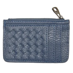 NRS Navy Woven Card Holder