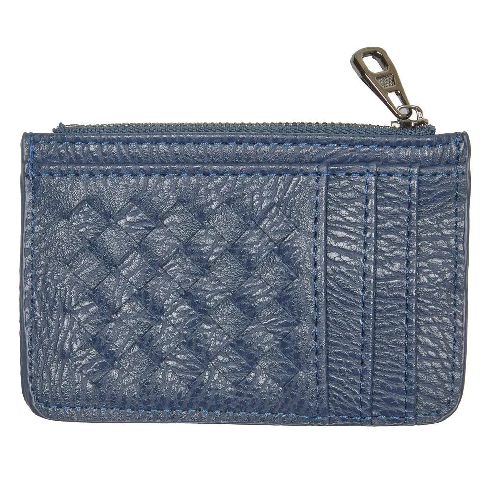 NRS Navy Woven Card Holder