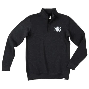NRS NRS Logo Charcoal Fleece 1/4 Zip Jacket