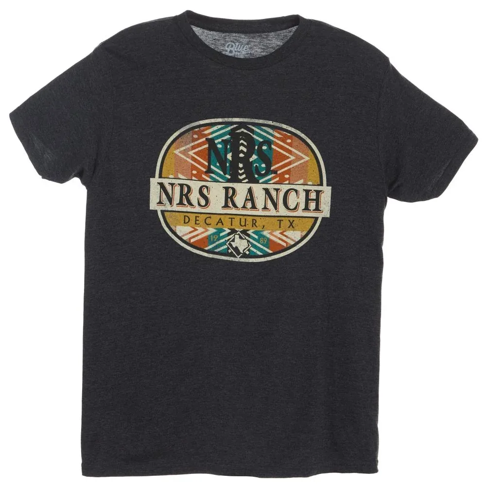 NRS NRS Ranch Black Aztec Circle Logo Tee