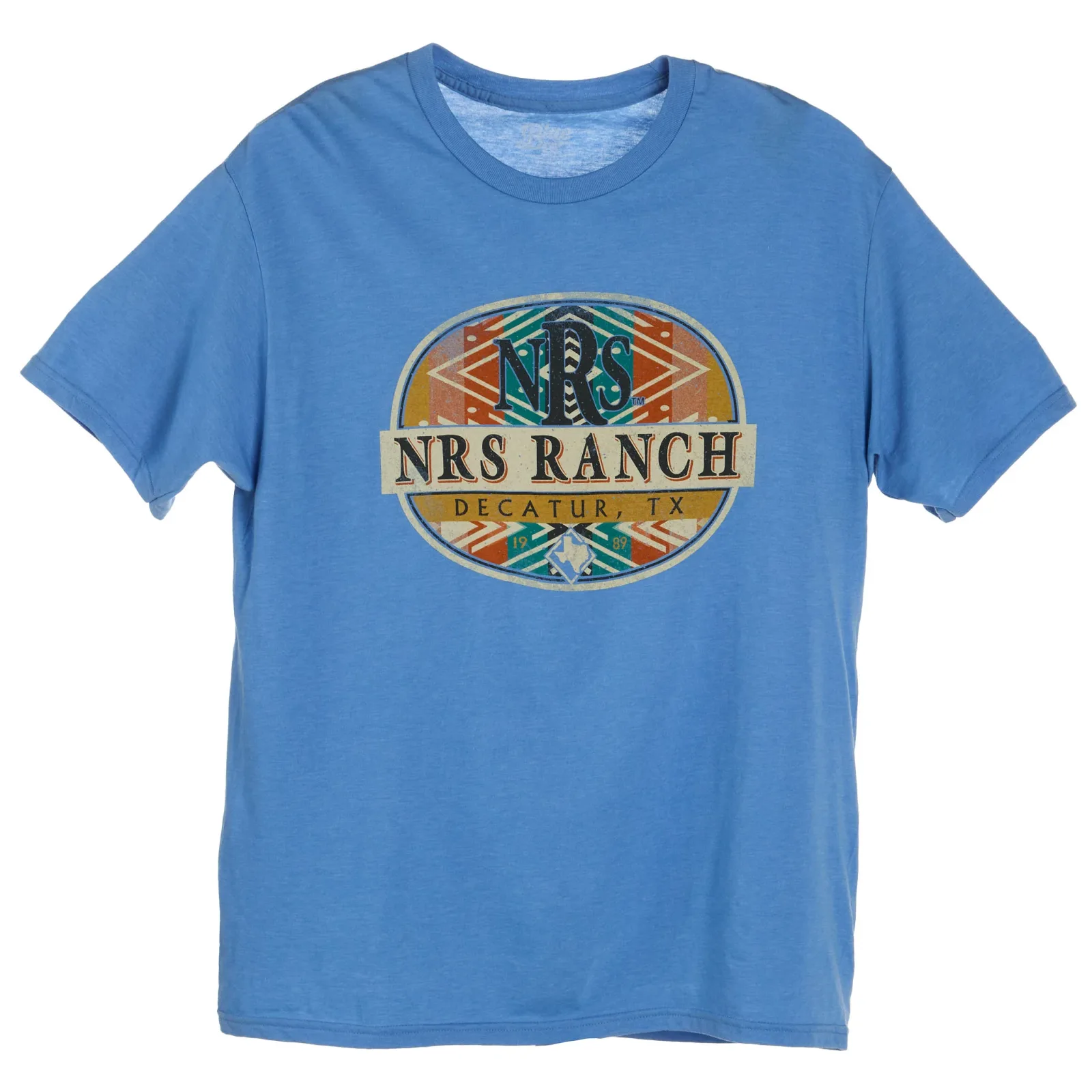 NRS NRS Ranch Blue Aztec Circle Logo Tee - Image 2