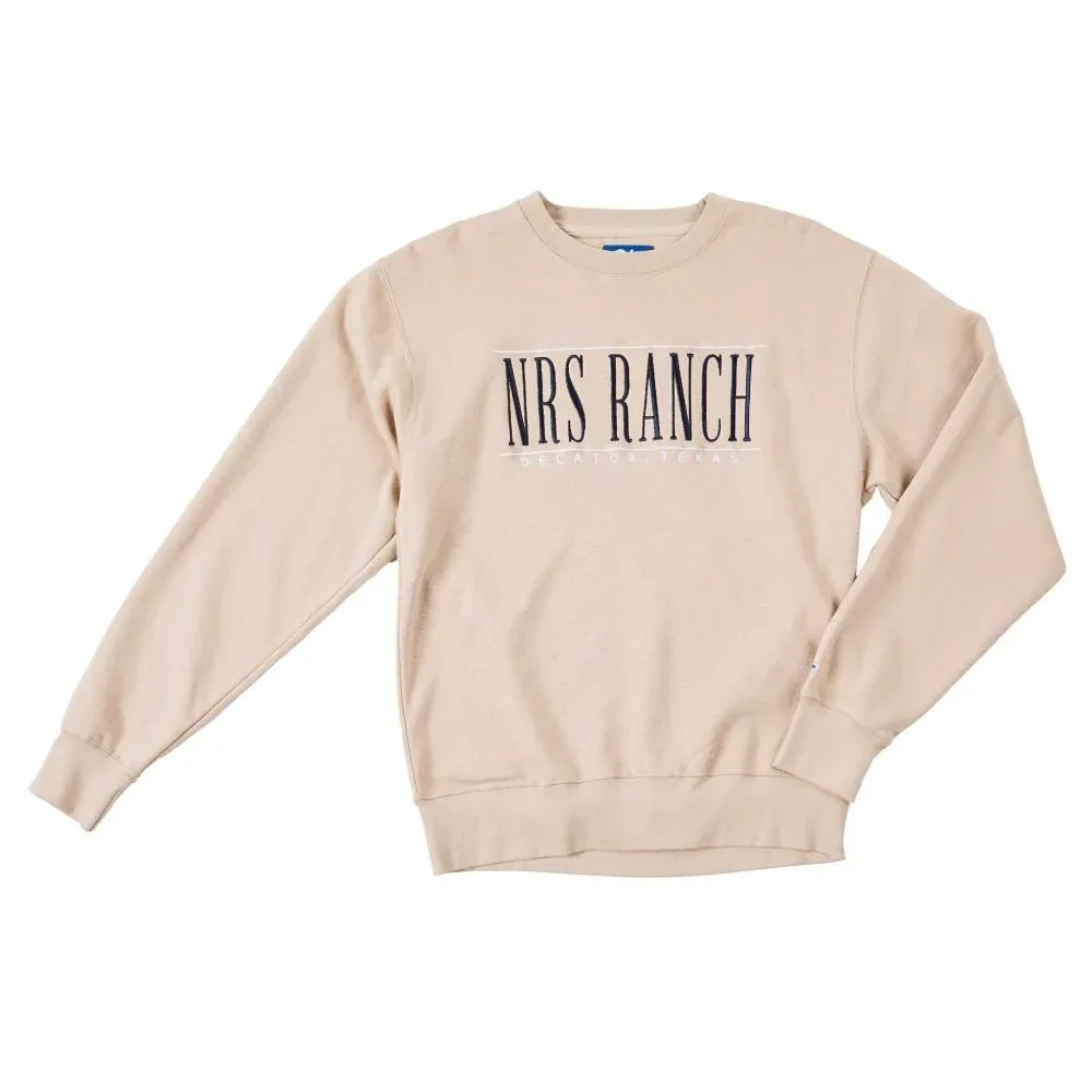 NRS NRS Ranch Khaki Logo Crewneck