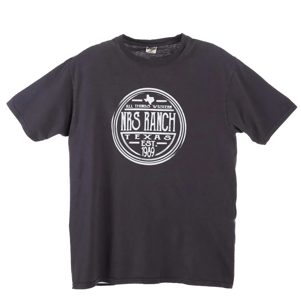 NRS NRS Ranch Texas Coal Round Logo Tee