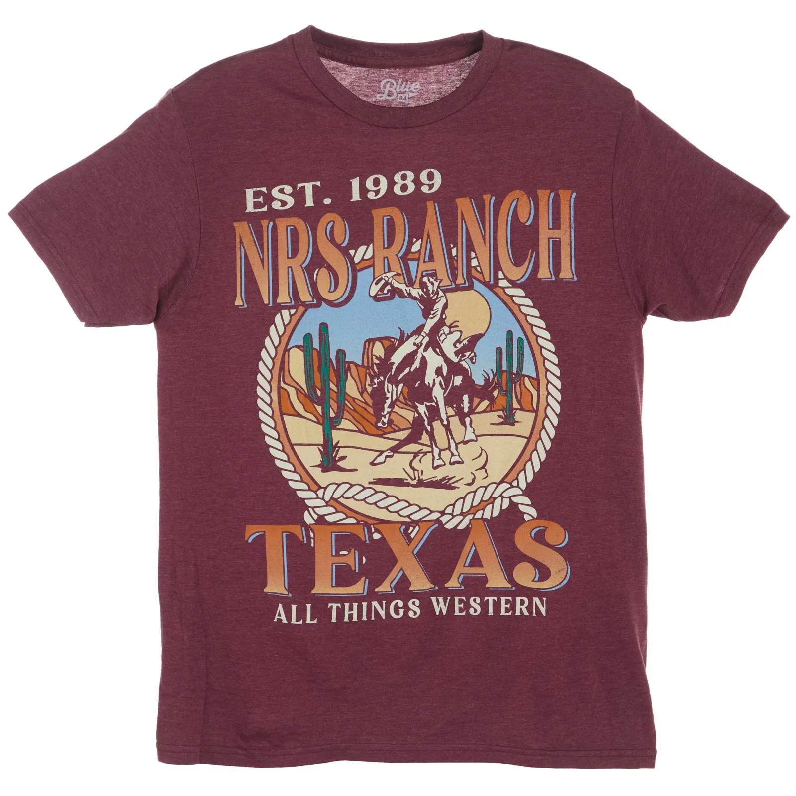 NRS NRS Ranch Wild Johnny Maroon Tee - Image 2