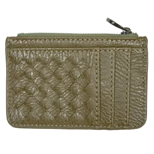 NRS Olive Woven Card Holder