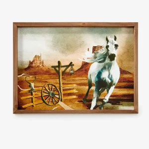 NRS Out West Horse Framed Art
