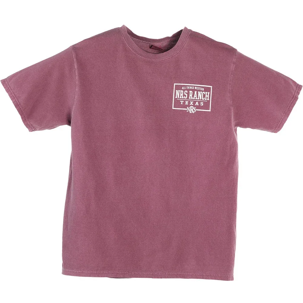 NRS Ranch All Things Western Maroon Back Logo Tee Shirt - Image 2