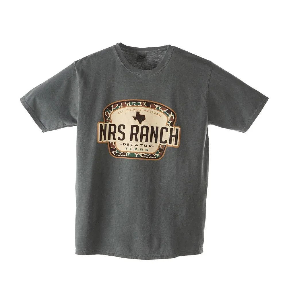 NRS Ranch Decatur Olive Camo Logo Tee Shirt