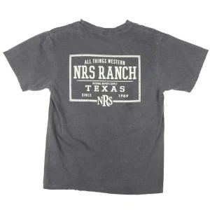 NRS Ranch Texas Bucking Horse Grey Tee Shirt