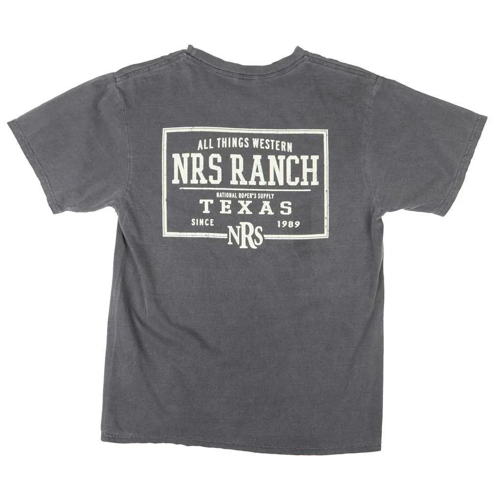 NRS Ranch Texas Bucking Horse Grey Tee Shirt