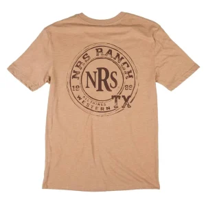NRS Ranch TX Russet Round Logo Tee Shirt
