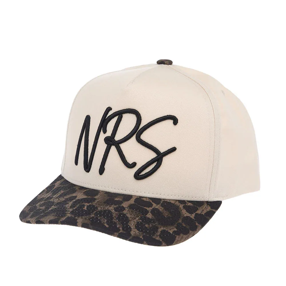 NRS Script Logo Cream & Cheetah Cap - Image 2