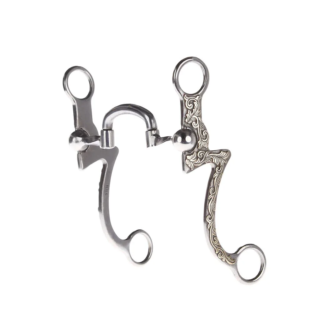 NRS Silver Seven Slow Twist Port Man Shank Bit