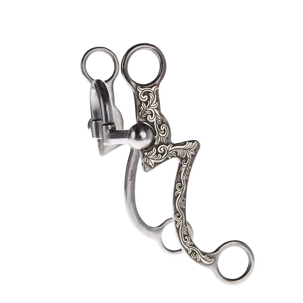 NRS Silver Seven Smooth Correctional Port Shank Bit - Image 2