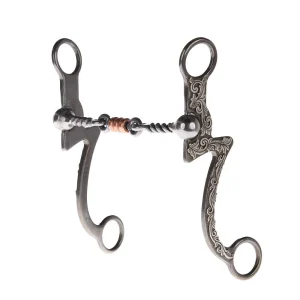 NRS Silver Seven Twisted Wire Copper Dog Bone Shank Bit