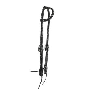 NRS TACK Black Stitched Single Ear Headstall
