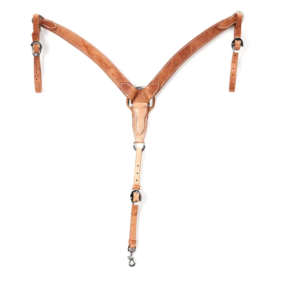 NRS Tack Natural Hermann Oak 1 1/2in Tapered Breast Collar