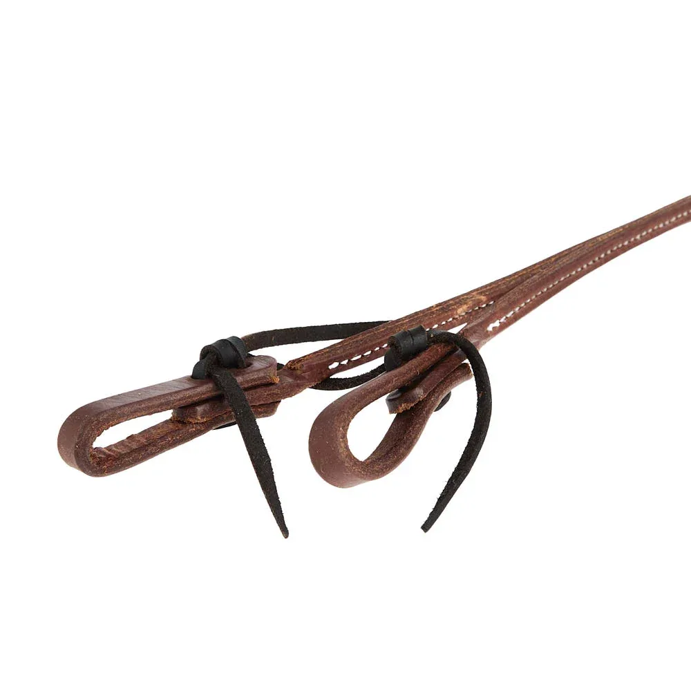 NRS Tack Oiled Rolled 3/8inx 8 Leather Split Reins - Image 2