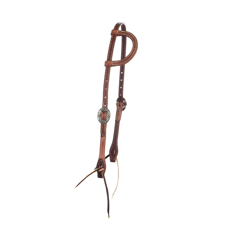 NRS Tack Premium Single Ear Headstall with Floral Buckles