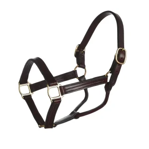 NRS Tack Triple Stitched 1 1/8in Track Halter w/ Fixed Chin