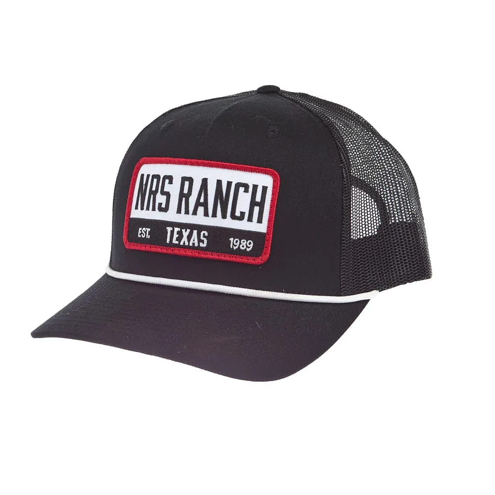 NRS Texas Embroidered Black with White Rope Cap - Image 2