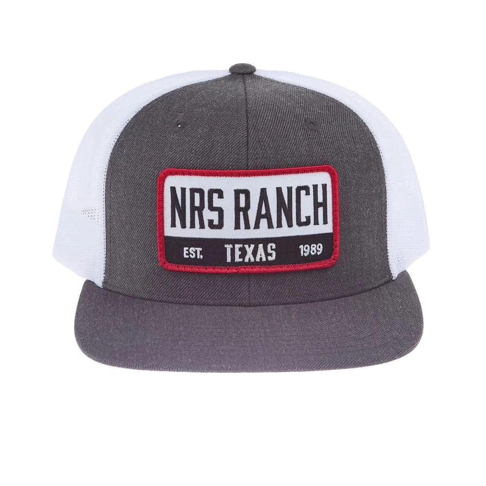 NRS Texas Embroidered Charcoal & White Rope Cap