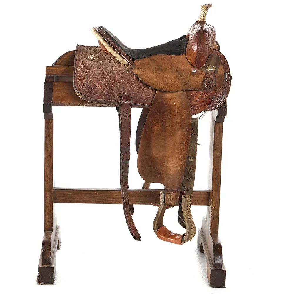NRS Used 13.5in Marlene Eddleman Circle Y Barrel Saddle - Image 2