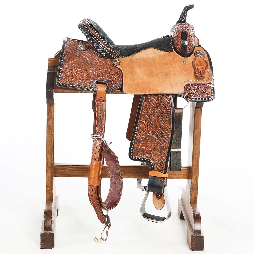NRS Used 15in Charmayne James Barrel Saddle - Image 2