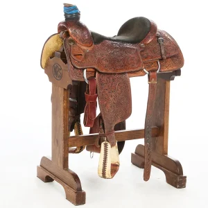 NRS Used 16in Relentless Full Floral Tooled Team Roper
