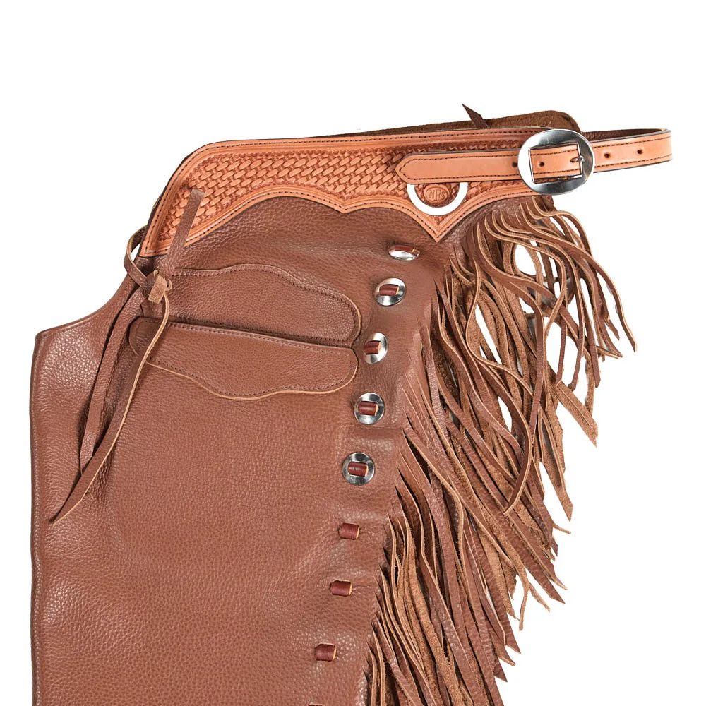 NRS Whiskey Smooth Out Tie Front Puncher Chaps - Image 2
