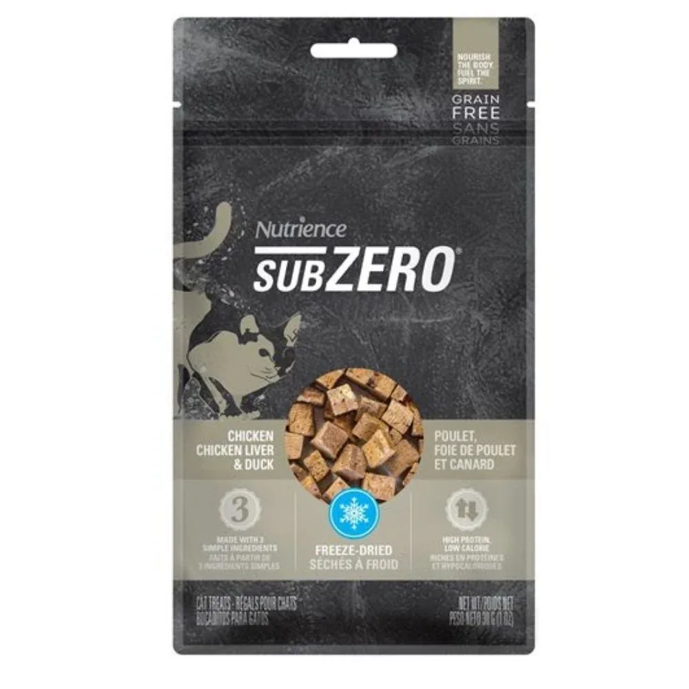 Nutrience Subzero Grain Free Chicken, Chicken Liver and Duck Freeze Dried Dog Treats