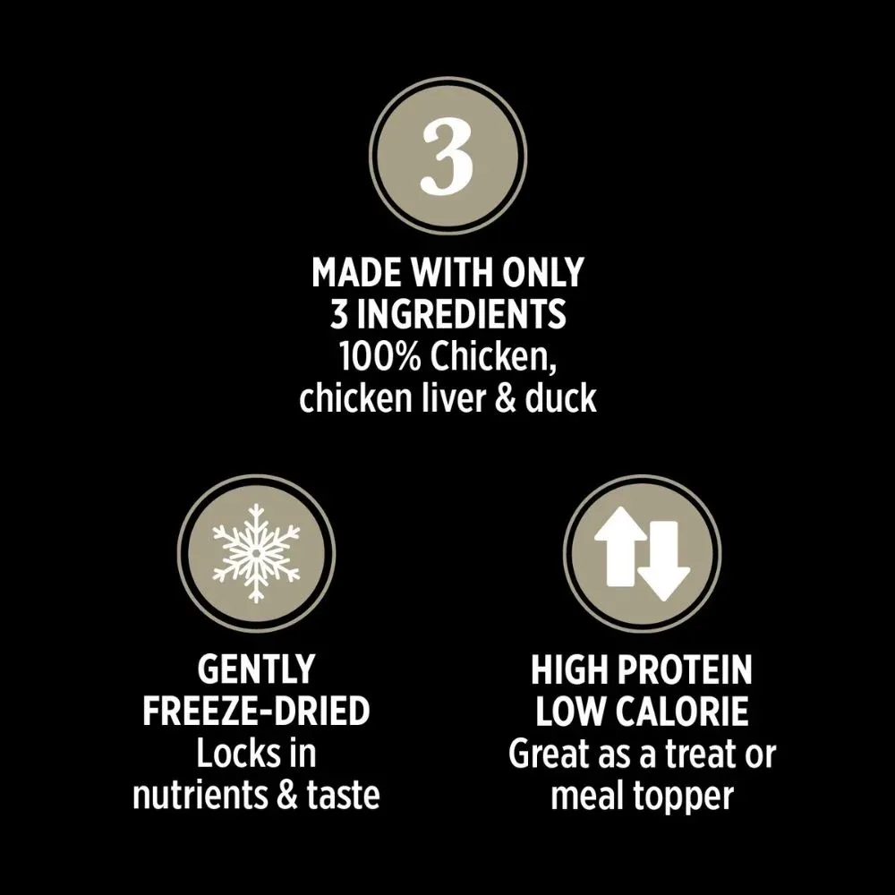 Nutrience Subzero Grain Free Chicken, Chicken Liver and Duck Freeze Dried Dog Treats - Image 2