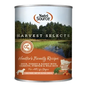 NutriSource Dog Select Harvest Hunter's Bounty, 12.3 oz, Case of 12