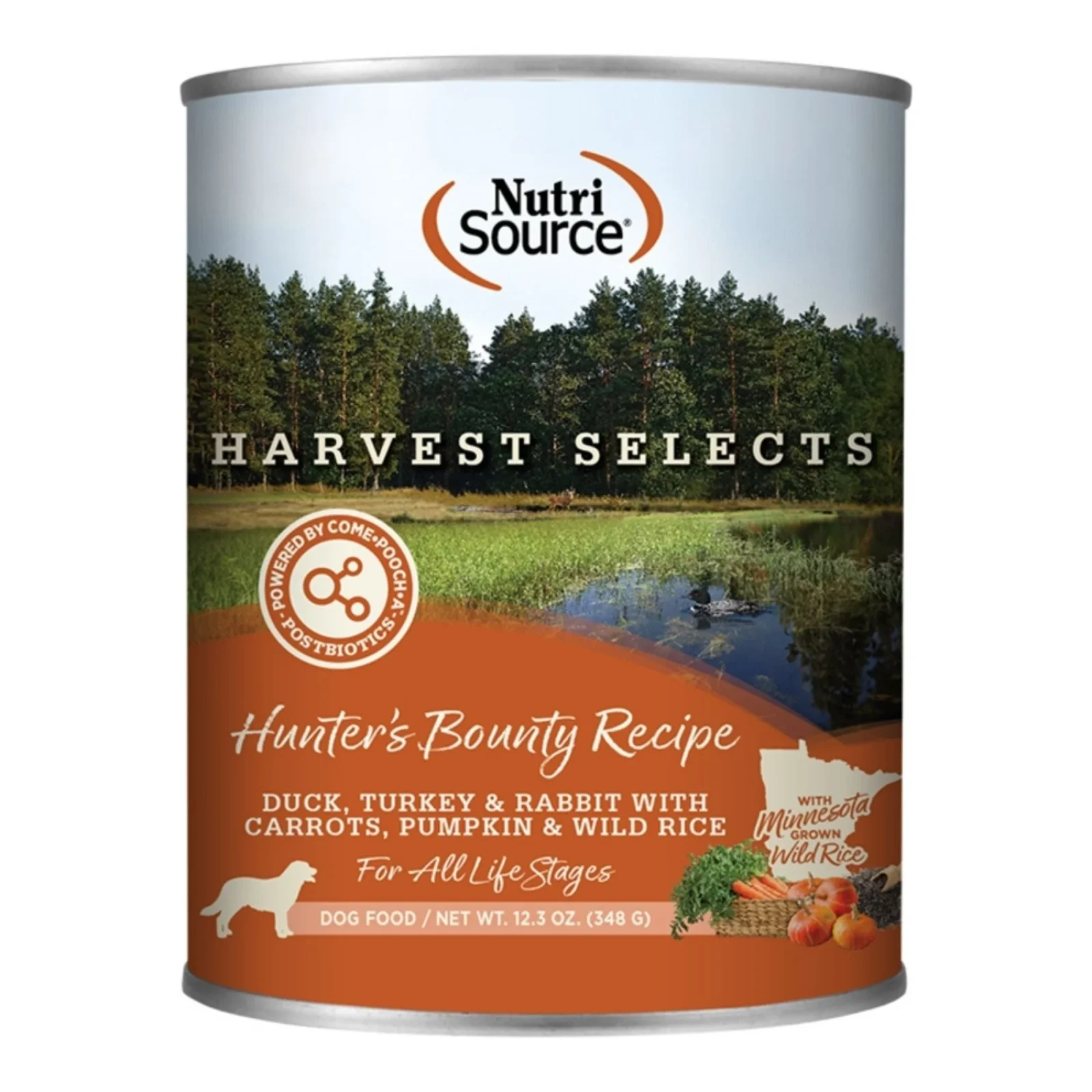 NutriSource Dog Select Harvest Hunter's Bounty, 12.3 oz, Case of 12