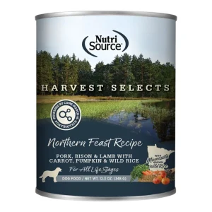 NutriSource Dog Select Harvest Northern Feast, 12.3 oz, Case of 12