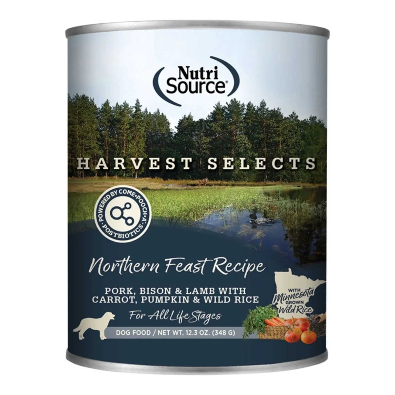 NutriSource Dog Select Harvest Northern Feast, 12.3 oz, Case of 12